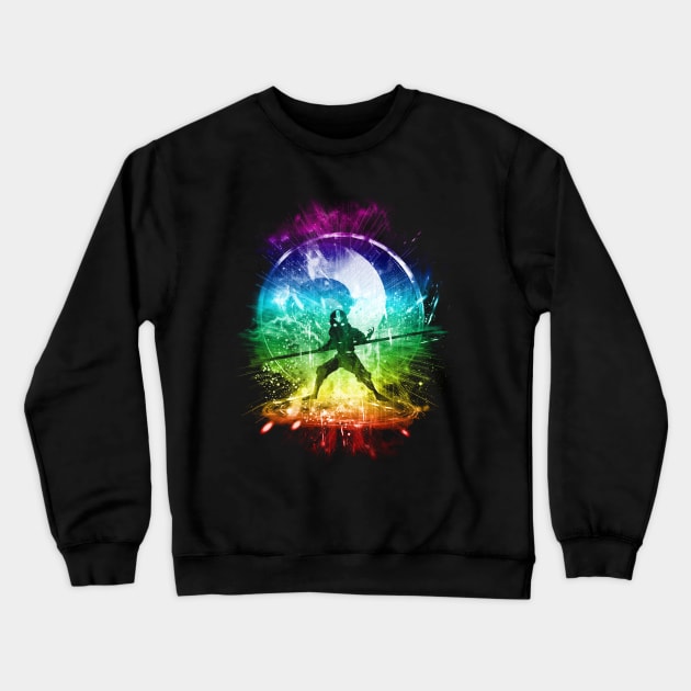 air storm - rainbow version Crewneck Sweatshirt by kharmazero